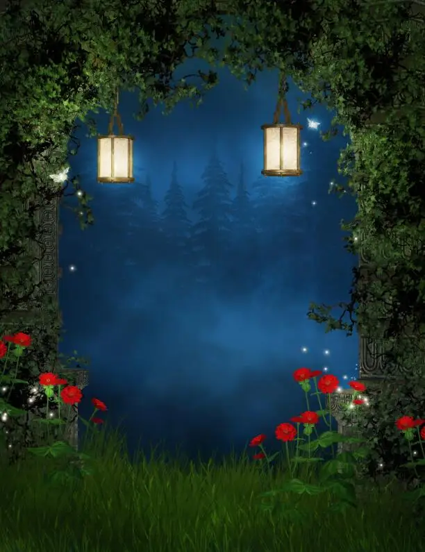 

SHENGYONGBAO 200cm*300cm Art Cloth Custom Photography Backdrops Prop Fairy Tale background HUC-60164
