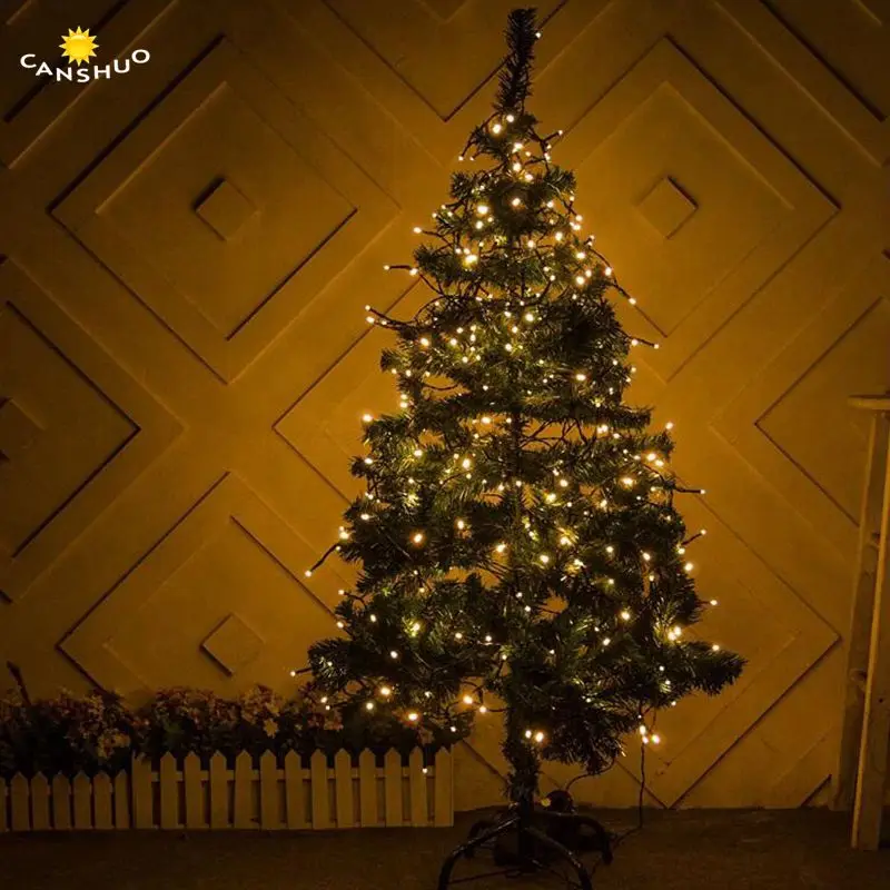 DC5V USB Powered 20m 200led Waterproof Black Line  Led String Light For Outdoor Wedding Christmas Tree Garden Holiday Decoration