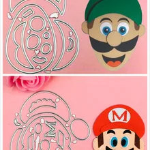 2 шт прекрасные Марио трафареты для пресс-формы для DIY скрапбукинга/фото украшение для альбома тиснение бумажные карточки ручной работы