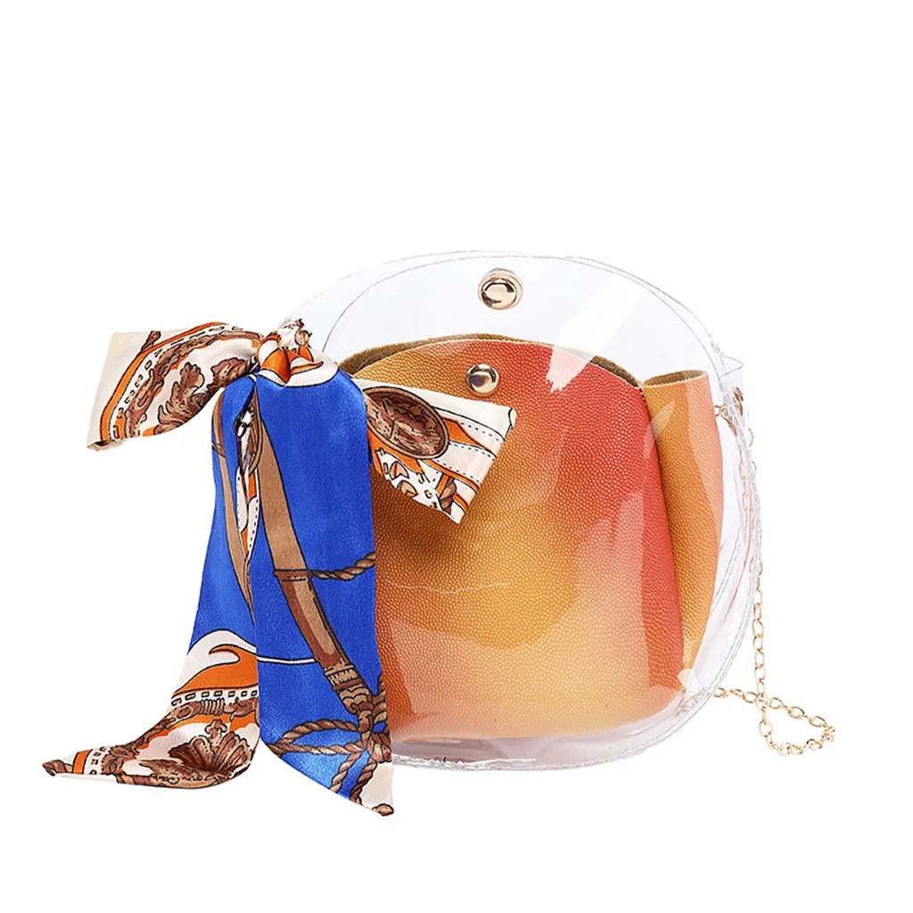 

MOLAVE Handbags fashion bags for Woman 2019 new Trendy Mini Clear Jelly Shoulder Bags Ladies Leisure Party handbags versatile504