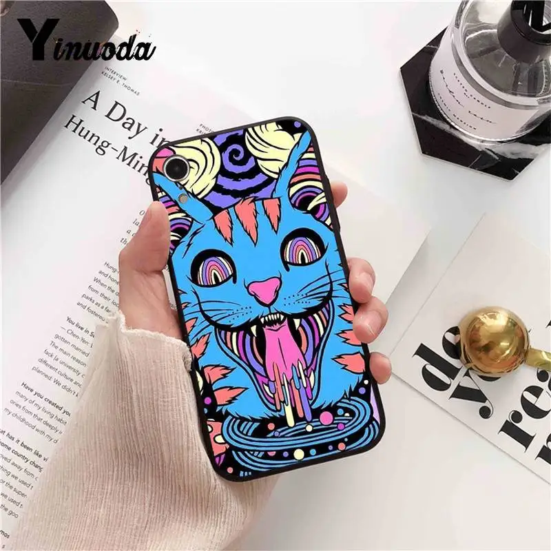 Yinuoda красочная психоделическая футболка силиконовый чехол для iPhone X XS MAX 6 6S 7 7plus 8