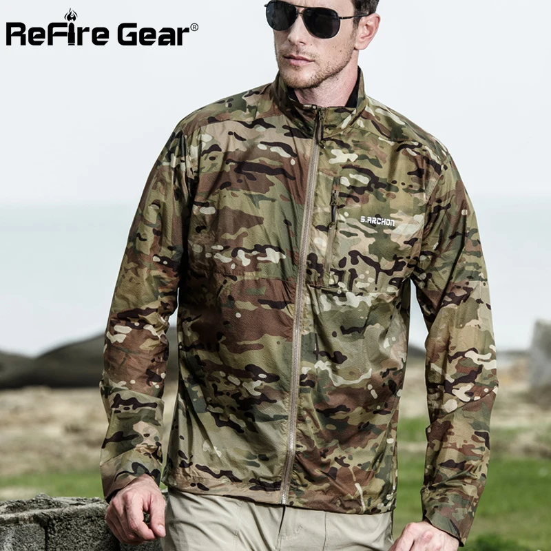 ReFire Gear ультра светильник Тактический Водонепроницаемый куртка Для мужчин Защита