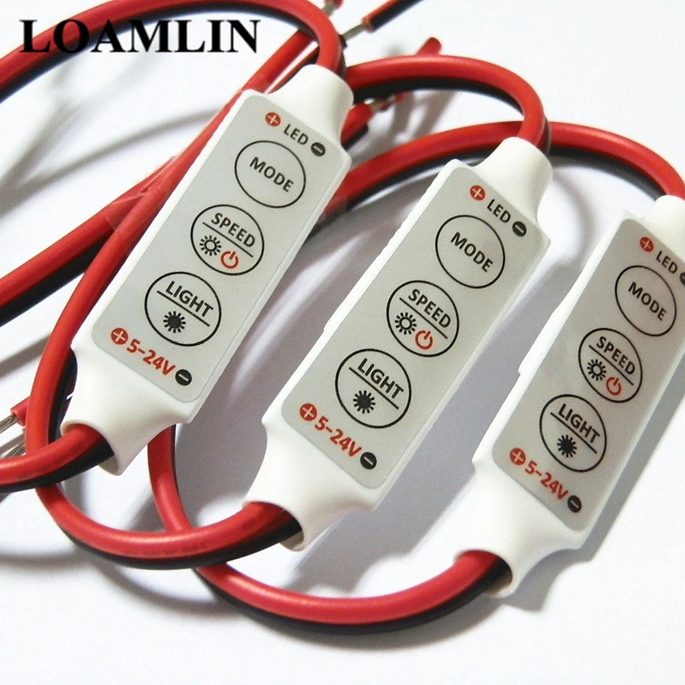 Монохромный СВЕТОДИОДНЫЙ мини контроллер яркости для SMD 5050 2835 3528 5730 5630
