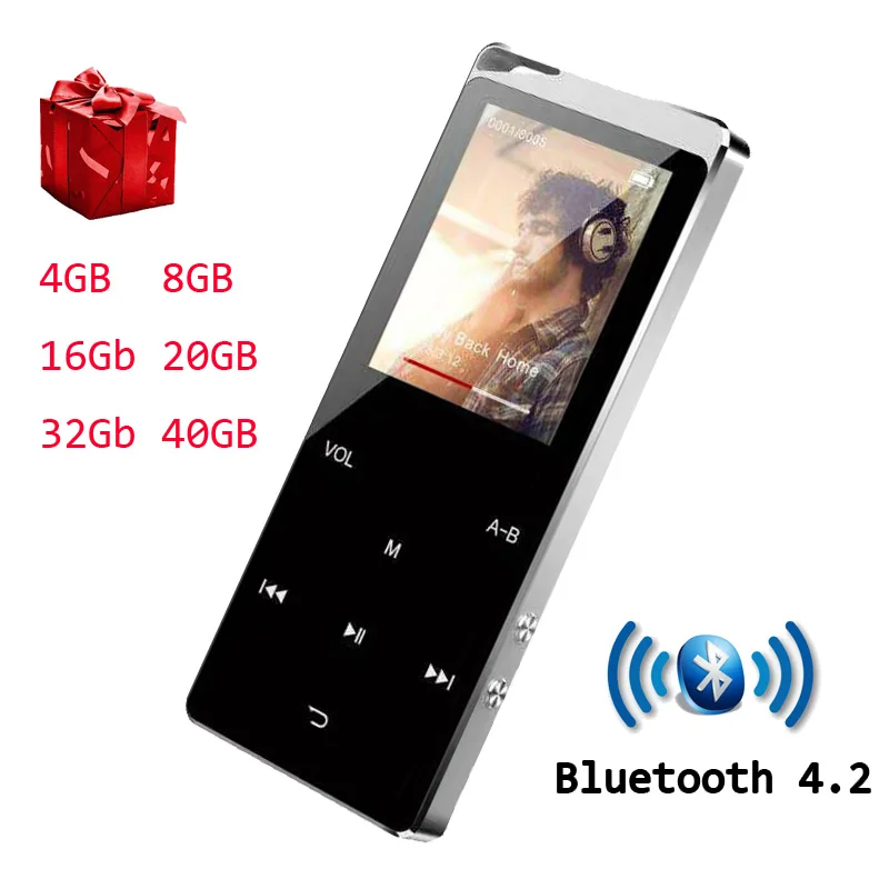 Новый MP3 плеер Bluetooth музыкальный сенсорная клавиша Встроенный 8 Гб 16 HiFi