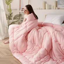 Роскошное хлопковое стеганое одеяло, одеяло, супер теплое, полное/Королевское, размер 2~ 5 кг, утепленное стеганое зимнее Хлопковое одеяло