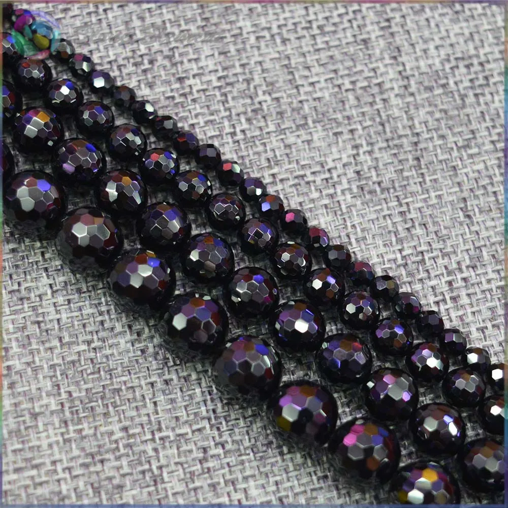 

Bright Quality Natural Black Spinel Faceted Loose Round Beads 4mm,6mm,8mm,10mm