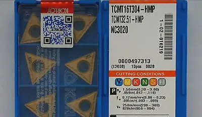 

5PCS NEW In Box KOR+ TCMT16T304-HMP NC3020 TCMT32.51-HMP Carbide Inserts 10PCS/Box