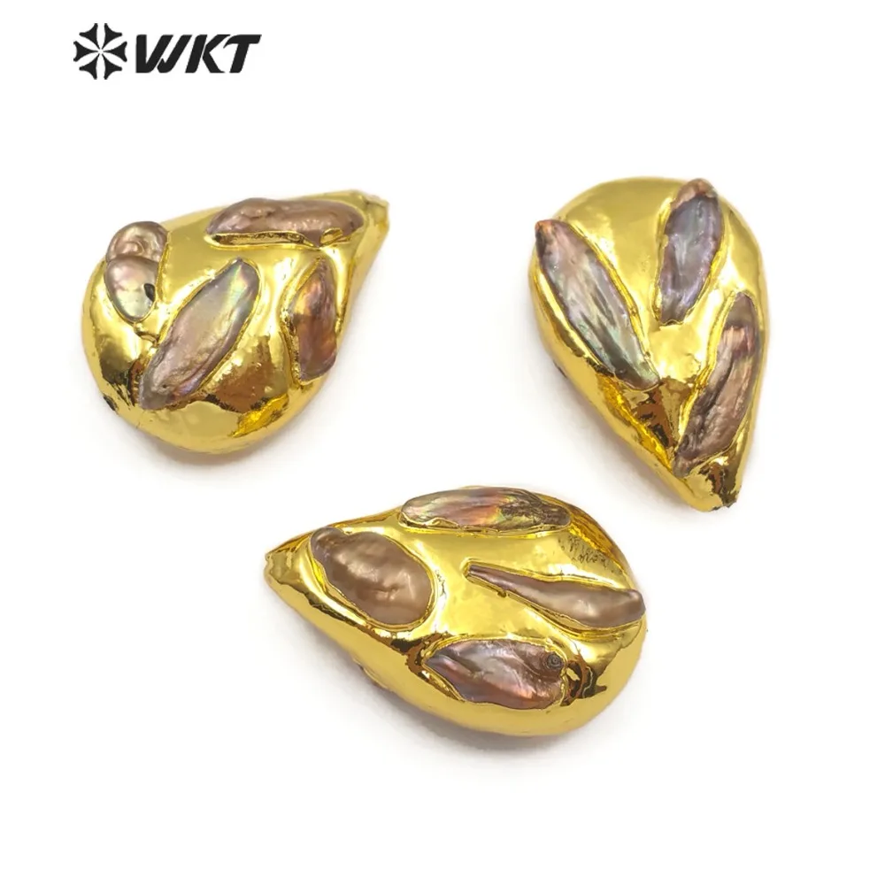 JF307 WKT Exquisite Designed Irregularly Shaped Beads Natural Pearl Jewelry Accessories Suitable For Women To Make | Украшения и