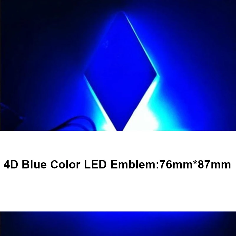 4D LED Car Tail Logo Blue Light for Mitsubishi Outland Lancer Auto Badge Light