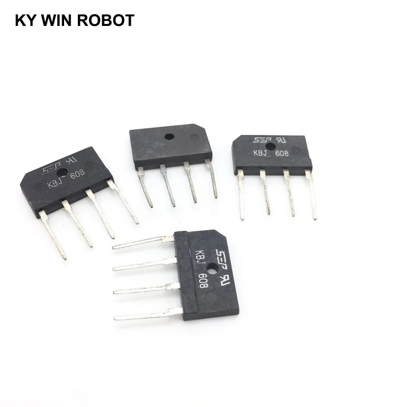 5PCS 6A 800V DIP-4 diode bridge rectifier KBJ608