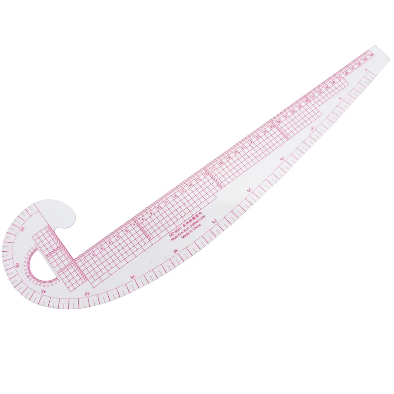 Fashion Design 3 In 1 Soft Plastic Ruler French Curve Hip Comma Straight Ruler 