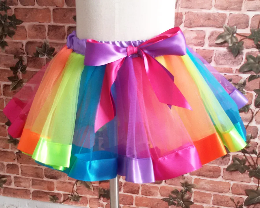 

New Baby Girls Rainbow Tutu Princess Party Tutu Skirt Dance Skirts Pettiskirt Tutus