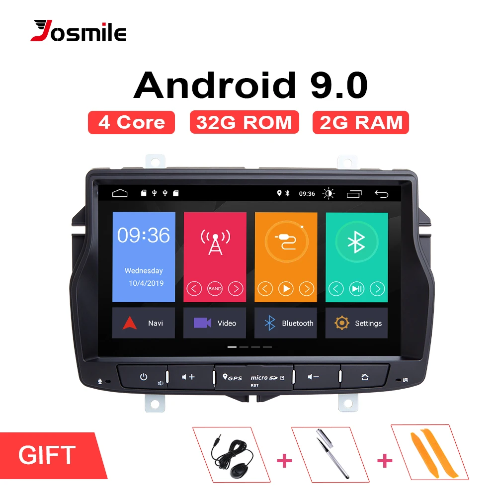 Josmile 2Din Android 9 0 автомобильный мультимедийный плеер для Lada Vesta Радио Стерео GPS