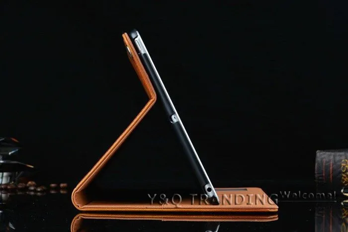 Luxury Genuine Case for iPad Leather Case Retro Business Cover Wallet Smart Cover for iPad (22)