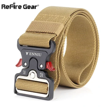 ReFire Gear Army Quick Release Tactical Belt Men Heavy Duty SWAT US Soldier Combat Military Belt Safety Web 1000D Nylon Belt 5cm
ReFire Gear Army Quick Release Tactical Belt Men Heavy Duty SWAT US Soldier Combat Military Belt Safety Web 1000D Nylon Belt 5cm