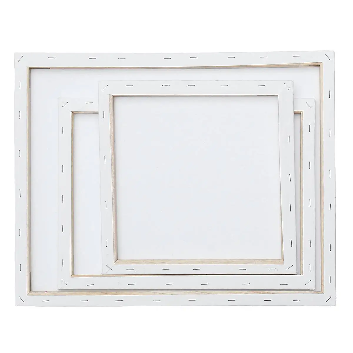 

Cotton Wooden Paint Board Frame Blank Plain Stretched Painting Art Acrylic Canvas Oil Paint Board For Portraits 3 Size Optional