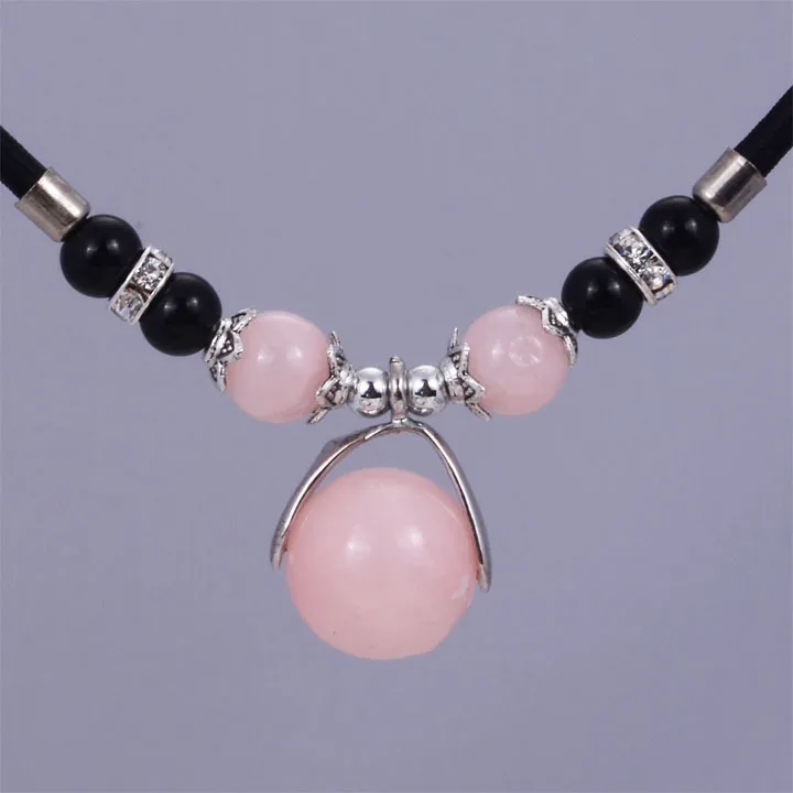 Miasol модное ожерелье для женщин Подарки драгоценные камни натуральный камень кулон ожерелье для женщин вечерние ювелирные изделия подарок - Окраска металла: Имитация родиевого покрытия