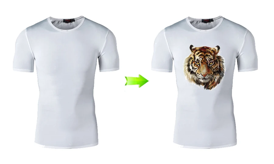 3D Tiger Iron On Patches Easy Print By Household Irons 2018 New T-Shirt Diy Decoration A-Level Washable Parches Ropa Patches3