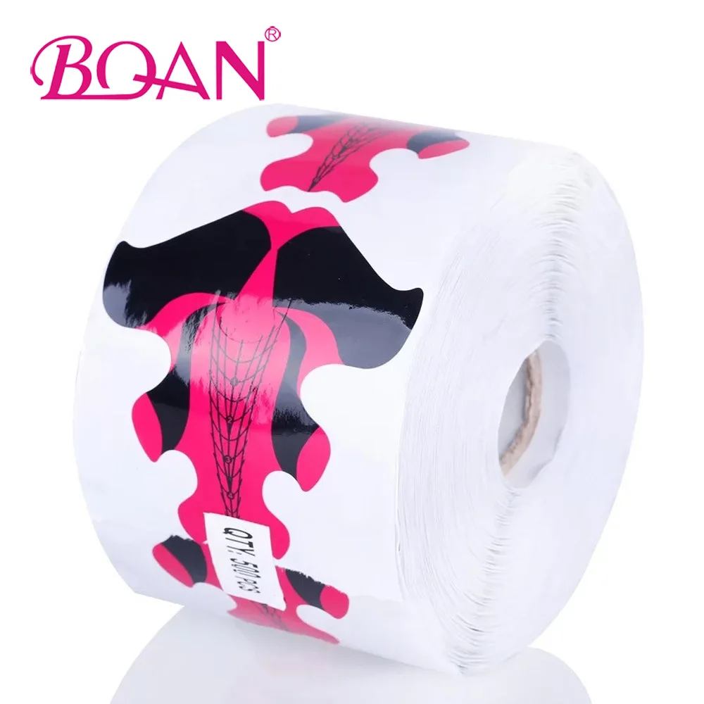 

BQAN Butterfly Shaped Free Shipping 300pcs/rolls Nails Tip Thickened Paper Nail Form Nail Decoration Sticker Tool