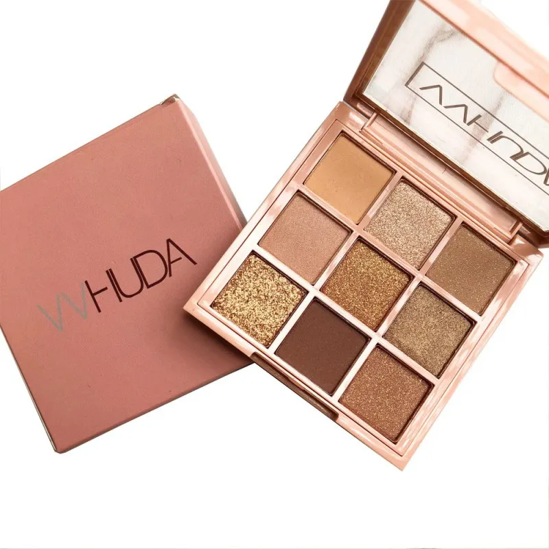 

9 Colors Glitter Eyeshadow Pallete Makeup Diamond Metallic Pigmented Eye Shadow Make Up Cosmetics