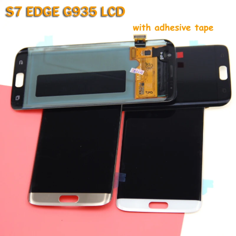 Супер AMOLED 5 ''Замена для SAMSUNG Galaxy S7 edge ЖК дисплей G935 G935F кодирующий