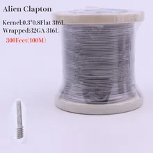 XFKM 316L 100 м(300 футов)/рулон инопланетянин плавленый Клэптон Тигр провод электронная Сигарета rda нагревательная катушка сопротивление для DIY Атомайзер