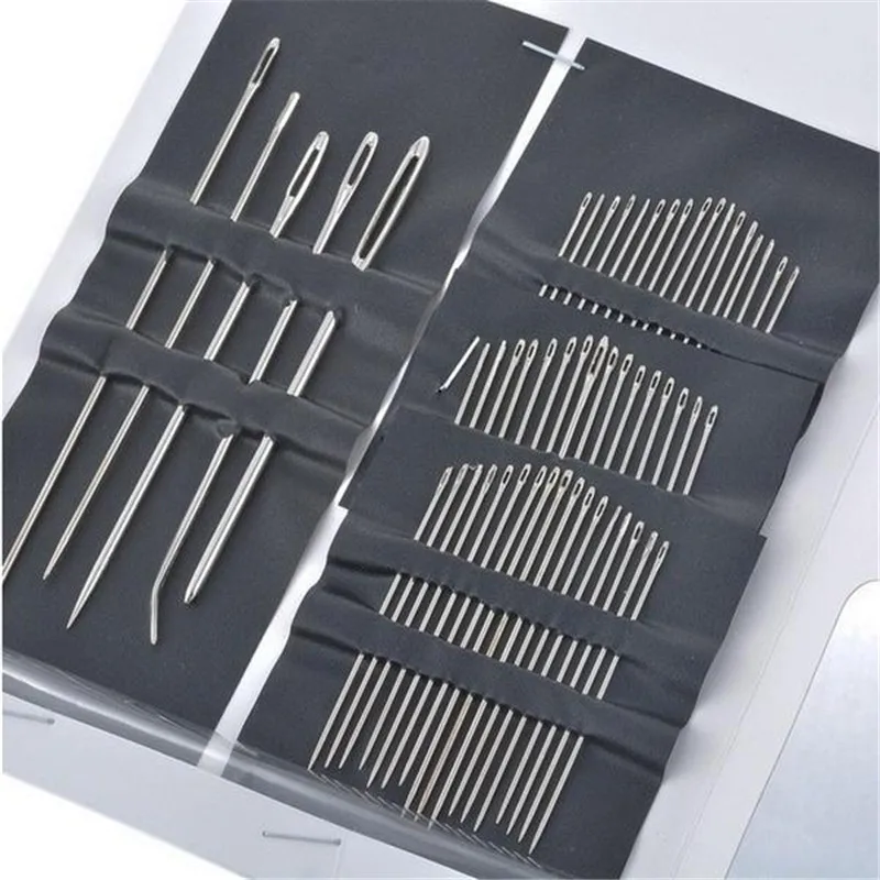 New 55Pcs Stainless Steel Sewing Needles Pins Set for Home DIY Crafts Household Different Sizes Suitable Handmade | Дом и сад