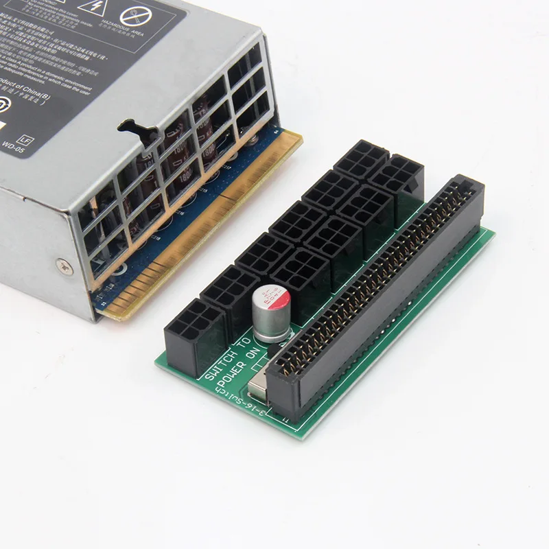 

Server Power 6Pin Module Breakout Board Ethereum Miner Power Supply Conversion Board 10 sets 6pin Output Free Shipping (4pcs)