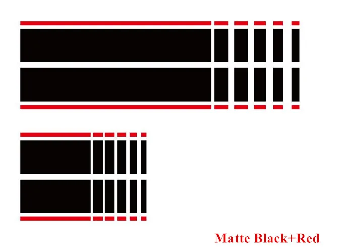 Авто капот багажник Декор наклейки гоночная полоса тело Виниловая наклейка для Mini Cooper Countryman R60 2013- аксессуары для автомобильных наклеек - Название цвета: Matte Black-Red