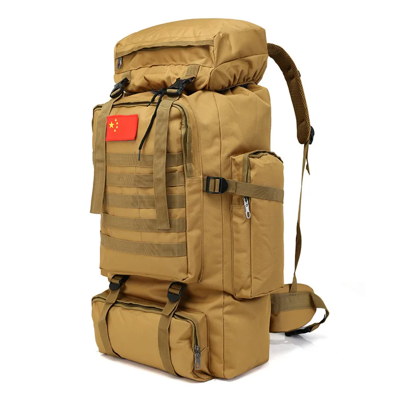 

70L Waterproof Molle Tactical Backpack Military Army Hiking Camping Backpack Travel Rucksack Outdoor Sports Climbing Bag