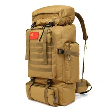 70L Waterproof Molle Tactical Backpack Military Army Hiking Camping Backpack Travel Rucksack Outdoor Sports Climbing Bag 70l men women waterproof travel backpack camping climbing sports bag mountaineering hiking backpack molle sport bags rucksack