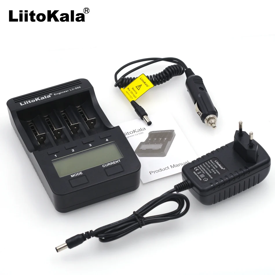 Зарядное устройство Liitokala Lii-100 500 для NiMh литиевых аккумуляторов 3 7 В 18650 18350 18500 16340