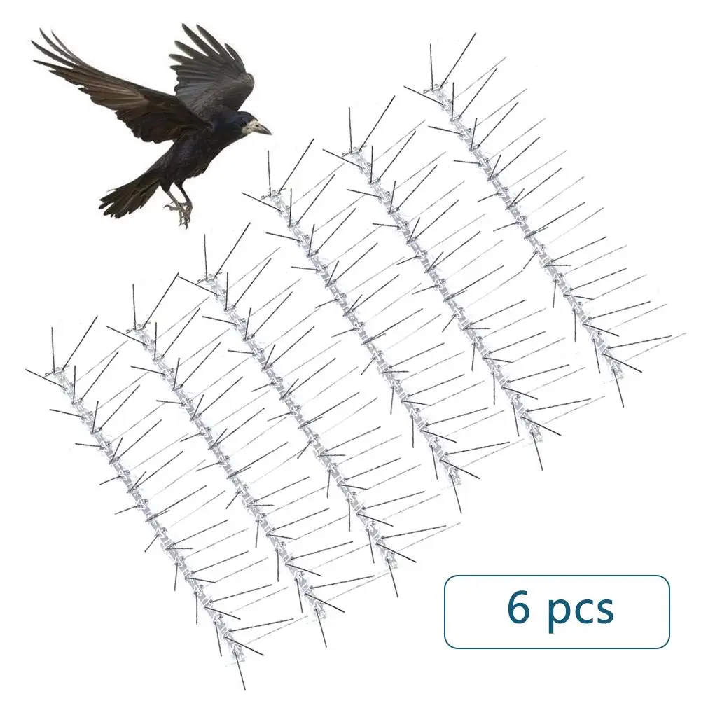 Птица из нержавеющей стали шпильки 10 футов(3 м), комплект для удерживания птиц и прозрачный клей кабельные стяжки ленты
