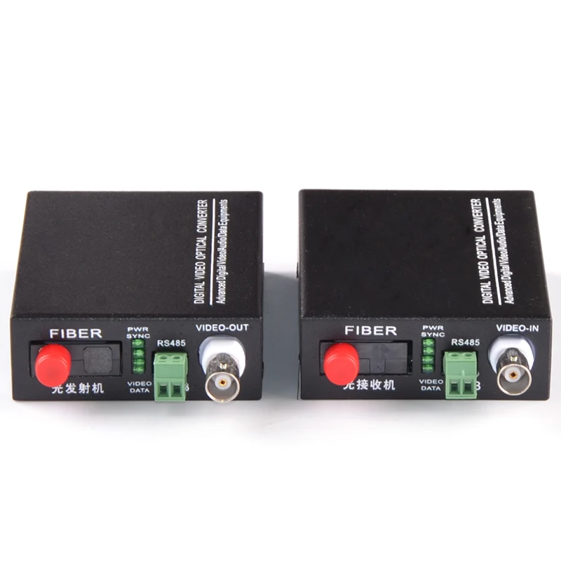 1 пара CH волоконно оптические Media Converter 1V1D RS485 аналоговый Камера видео конвертер FC
