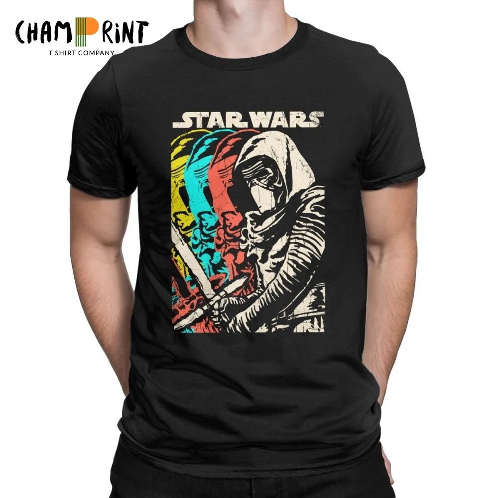 

Star Wars Awesome T Shirt Men Shadows of Kylo Ren Short Sleeve Clothes High Quality Tees Pure Cotton Crew Neck T-Shirts