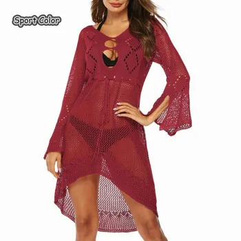 

Europe New Design Sexy Swimsuit Cover Up Popular Beach Dress Beach Cover Girls Lady Colorful Pareo Sarongs Bikini Tunic 10 Color