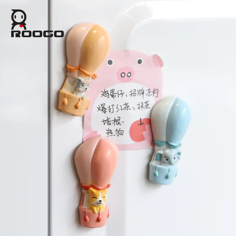 Roogo 3D магнит на холодильник из смолы воздушный шар магниты для холодильников