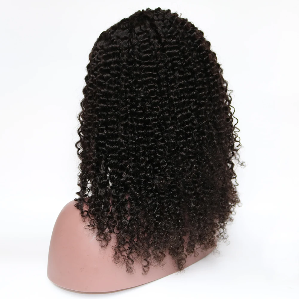 Eversilky Kinky Curly U часть парик их натуральных волос парики бразильские волосы remy 150% плотность кудрявые средняя крышка левая часть Upat парики