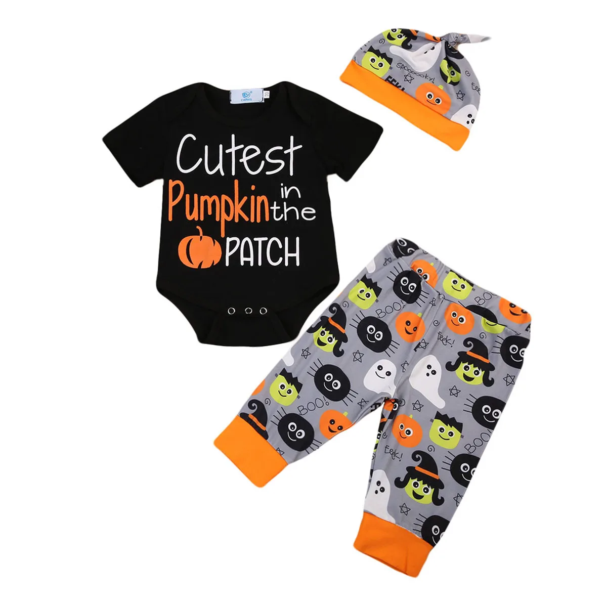 Bebe Bebe Garcon Body Pantalon Chapeau 3 Pieces Ensemble Vetements Citrouille Halloween Nouveau Ne Infantile Garcons Filles Bref Ensemble De Vetements Decontractes Aliexpress
