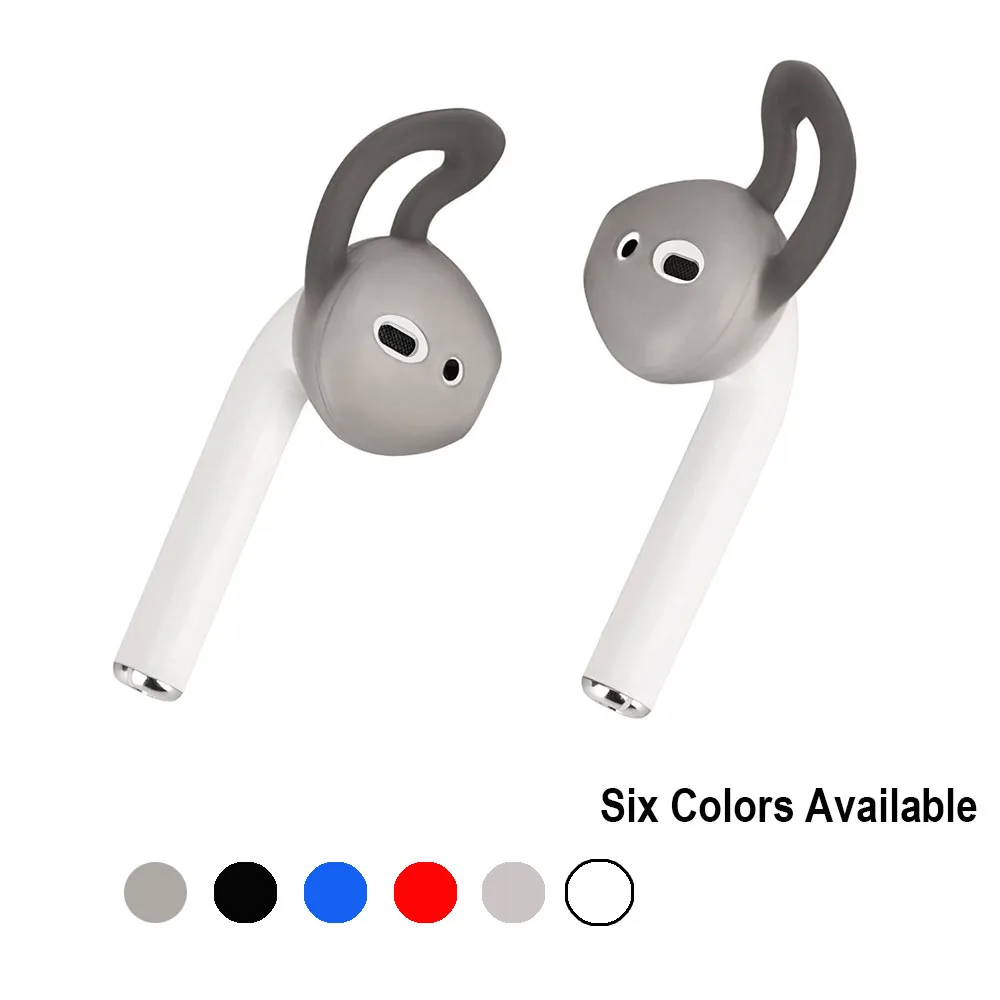 POYATU Silicone Earphone Tips Earbuds Cover With Hook For AirPods Apple EarPods Eartips Silicone Ear Sleeve 6XLot  (7)