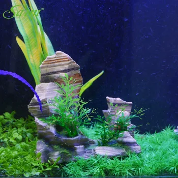 

Rockery Aquarium Decoration For Fish Tank Resin Ornaments Decoration Aquarium Simulation Wood Decorative