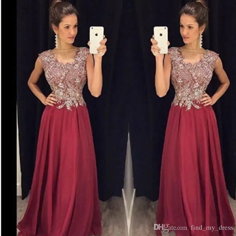 burgundy and silver dress