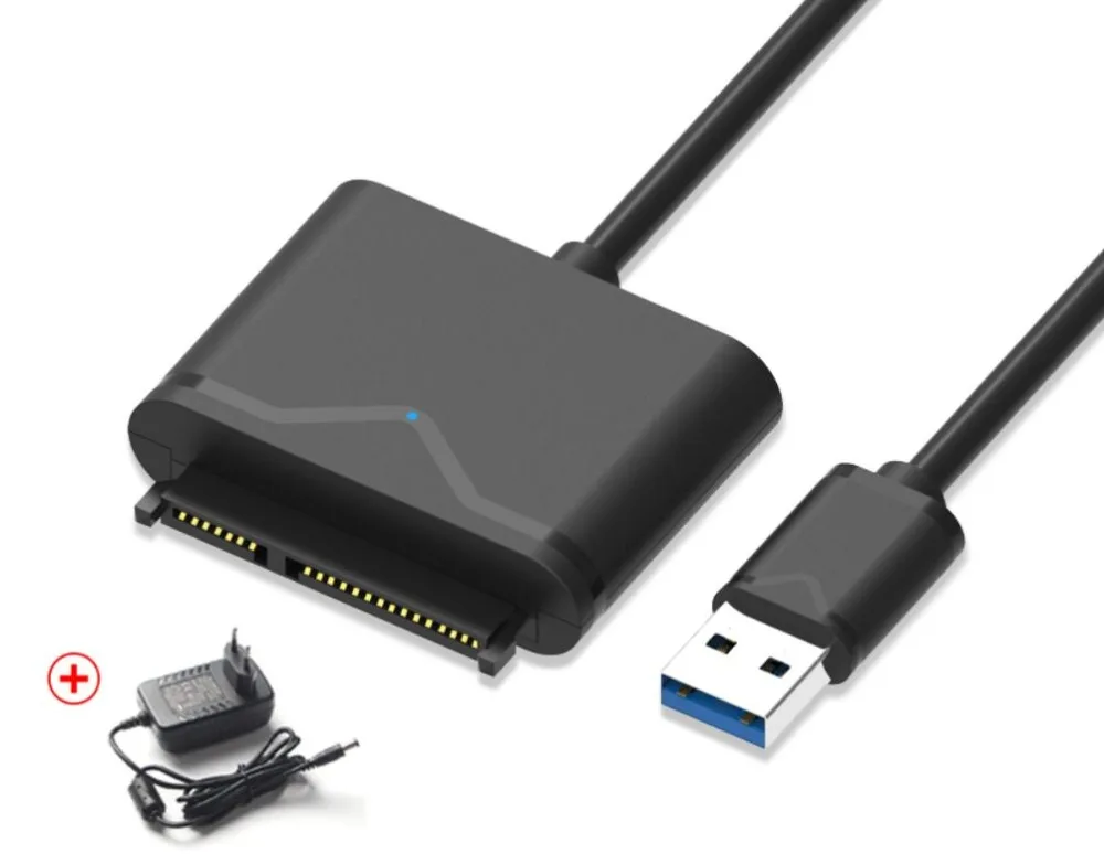 USB 3 0 SATA with Power Cord SATA to USB Adapter for 2 5 and 3