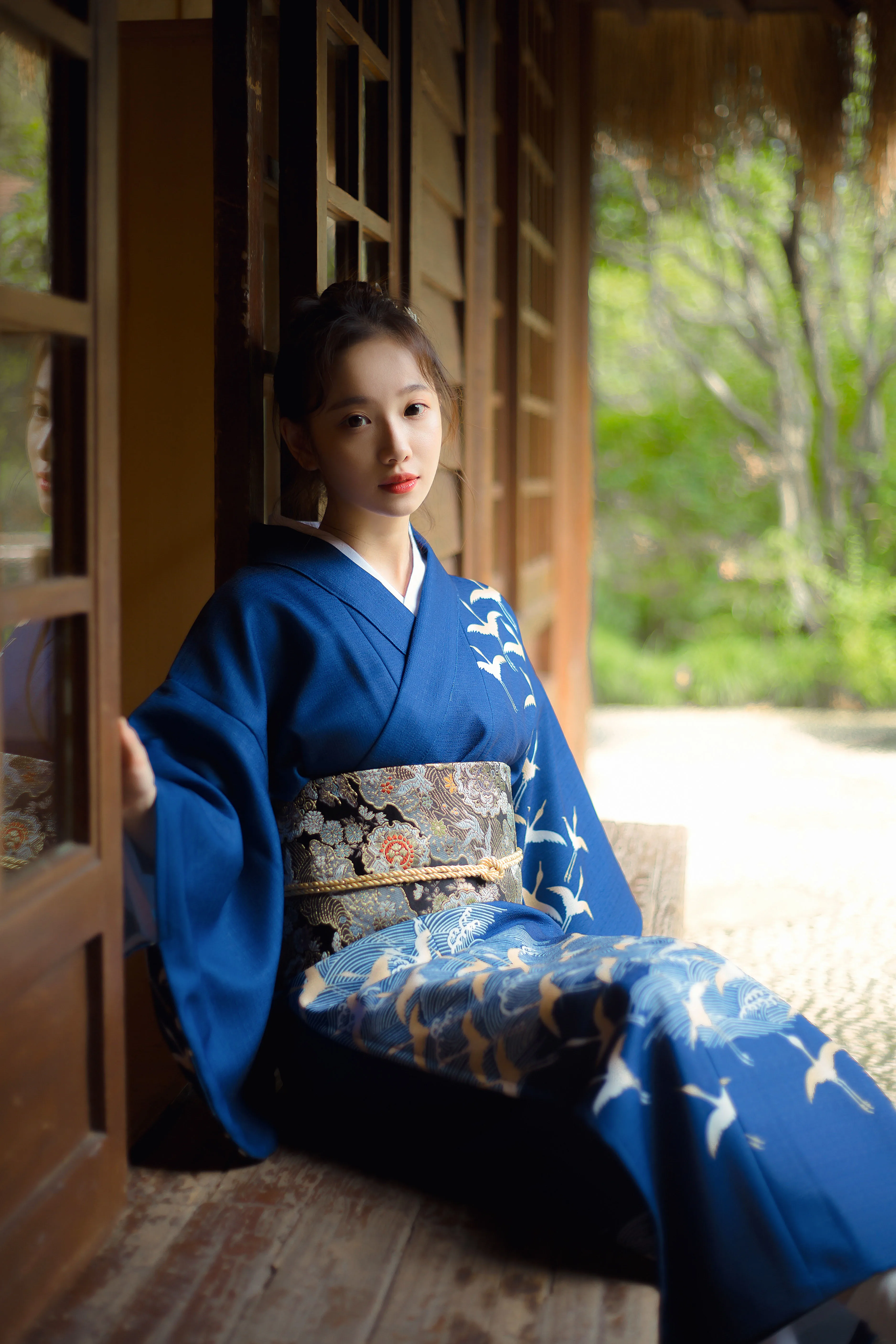 Японское традиционное кимоно с поясом для женщин haori yukata geisha Косплей Костюм obi женское кимоно с волнистым принтом вечернее платье D9012