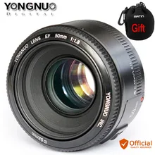 Объектив YONGNUO YN50mm f1.8 AF со стандартной апертурой, автофокус, объектив для камеры Canon EOS 800D 760D 750D 80D 77D 7D 6D 5Ds DSLR камера