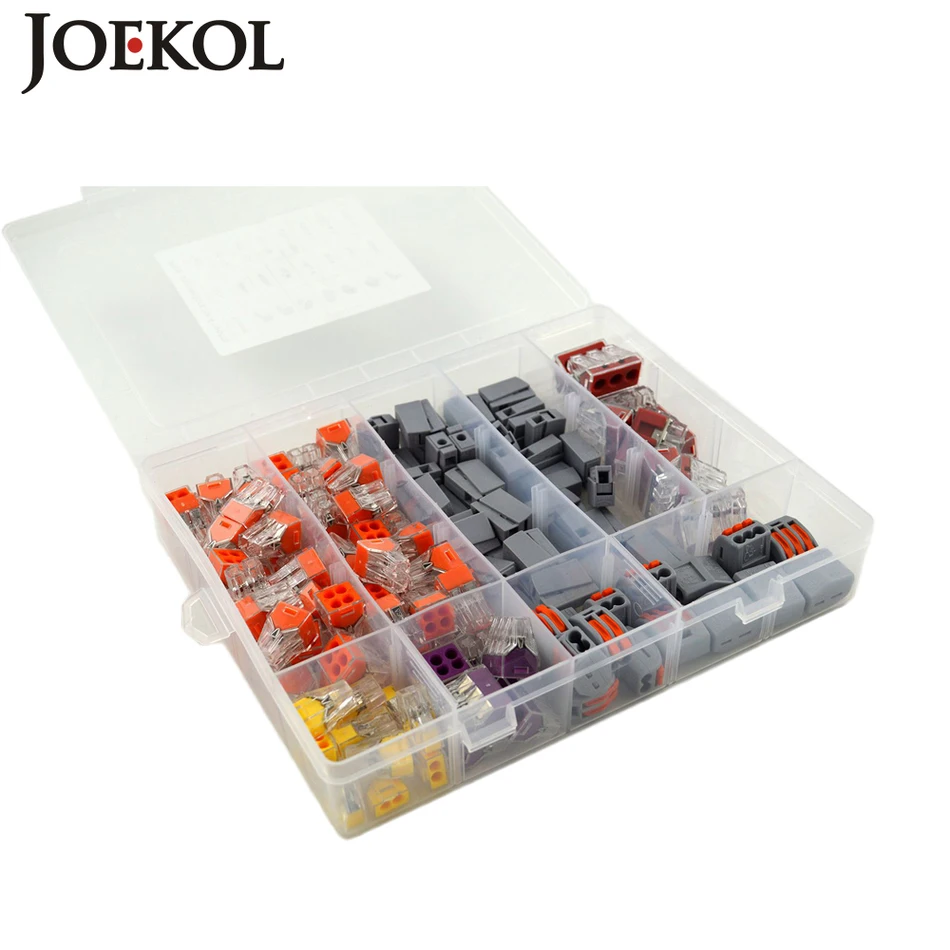

(144pcs/box) mini fast WAGO Connector set Mixed Models Universal Compact Wire Wiring Connector Conductor Terminal Block