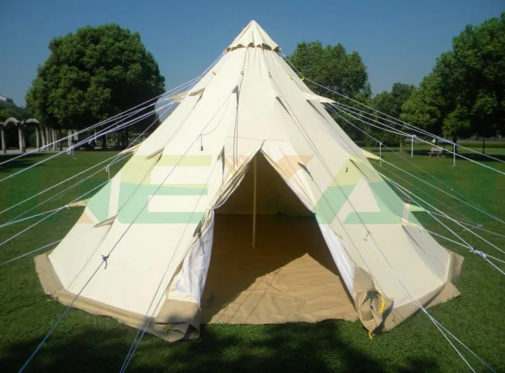 Большой Индийский стиль Пирамида палатка 6 человек семья Tepee открытый приют туристическое снаряжение