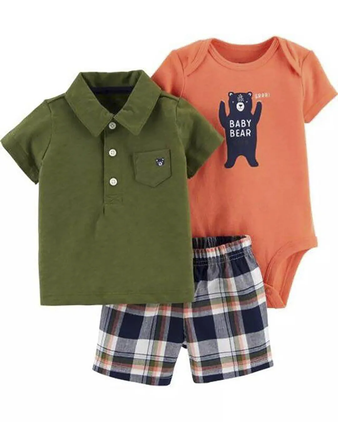 Г., комплект одежды для маленьких мальчиков, 3 предмета, футболка+ штаны+ боди, летняя одежда для малышей Одежда для маленьких девочек хлопковые шорты, комбинезон - Цвет: KT530
