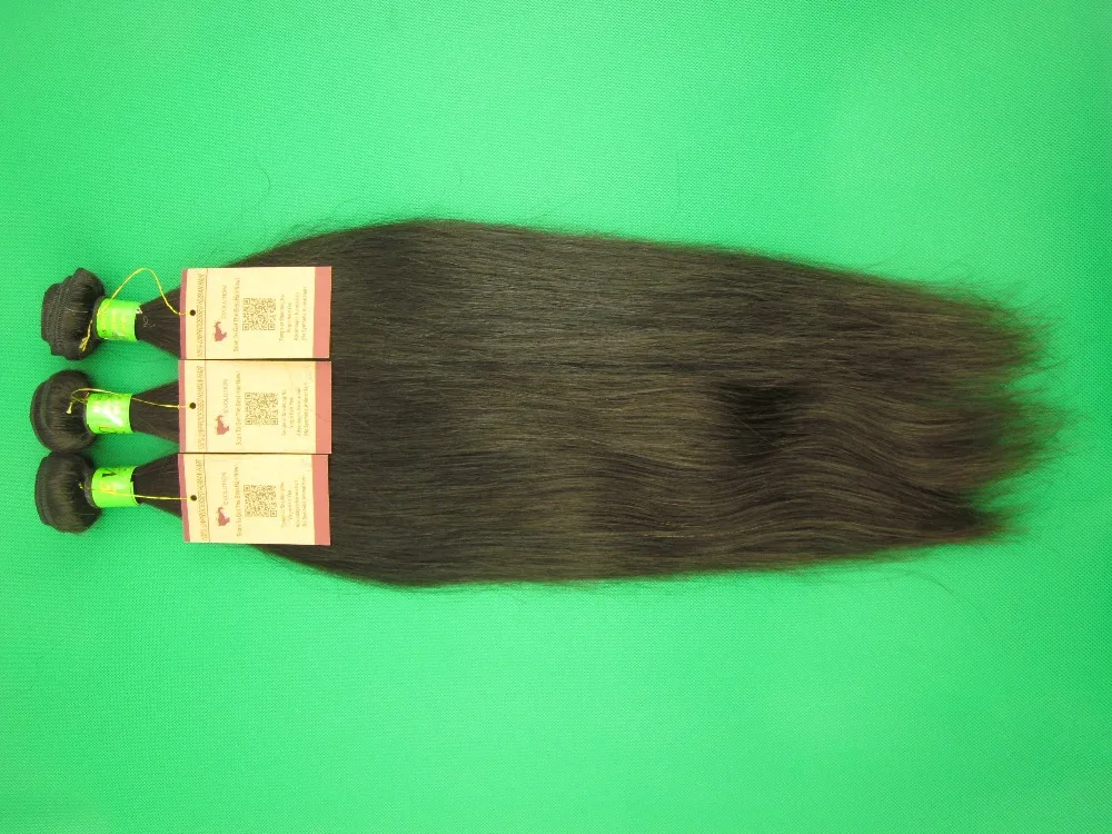 Sew In Hair Extensions Straight 3 pcs lot free shipping 12" 28" Cheap
