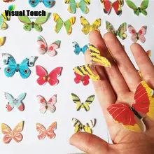 42 шт./лот смешанные бабочки съедобные клейкие вафли рисовой бумаги торт кекс Decoration для украшения торта пирог на день рождения или свадьбу инструменты